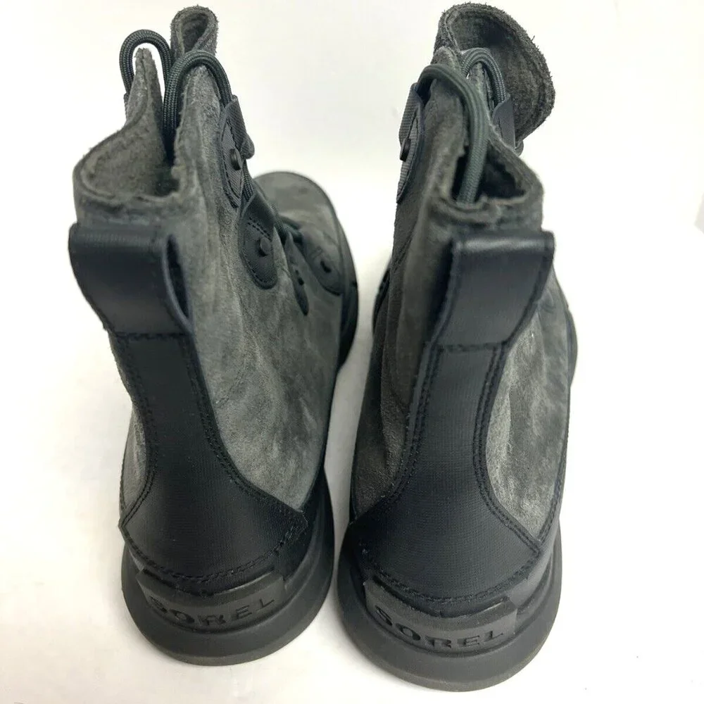 Sorel Men's Explorer Waterproof Winter Boots Black/Gray, Size 8.5 M